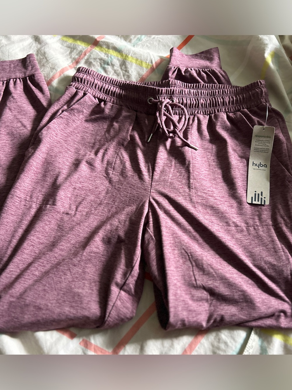 Hyba Women's Purple Heather Track Joggers